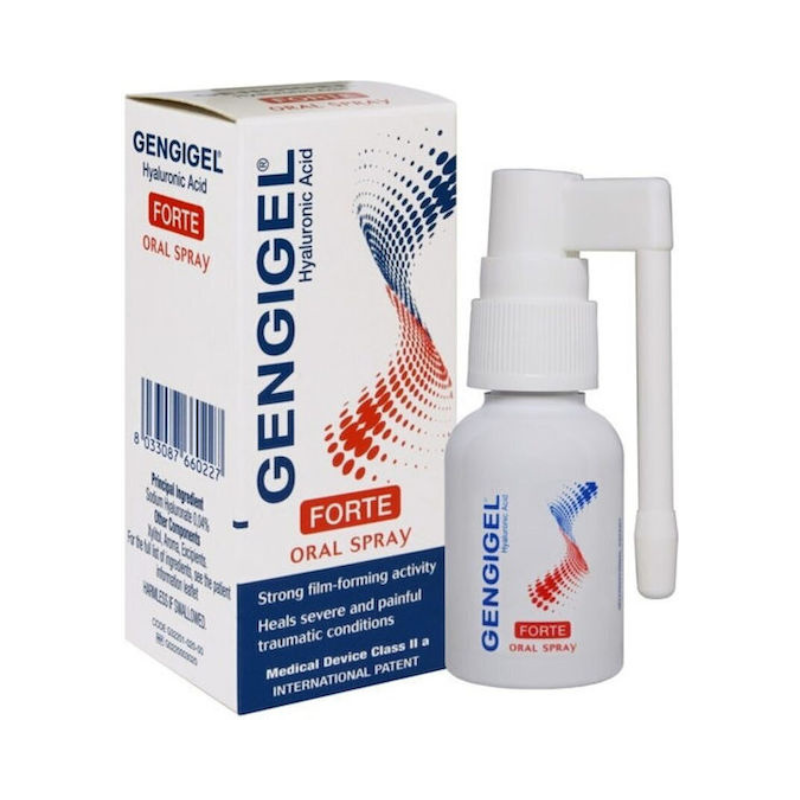 Gengigel Forte Spray για Έλκη & Τραυματισμούς – 0,04% Υαλουρονικό Οξύ 20ml