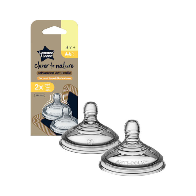 Tommee Tippee Closer to Nature – Θηλές Μέτριας Ροής 2 Τεμάχια, 3+ Μηνών - Image 2