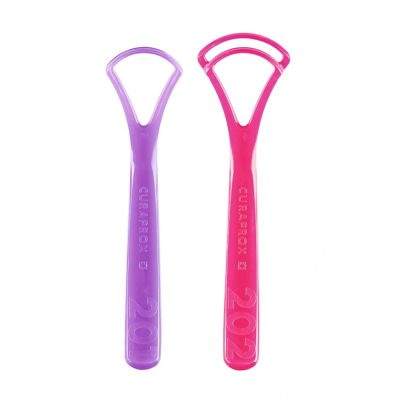 Curaprox Καθαριστής Γλώσσας 2τμχ με Μονή & Διπλή Λεπίδα