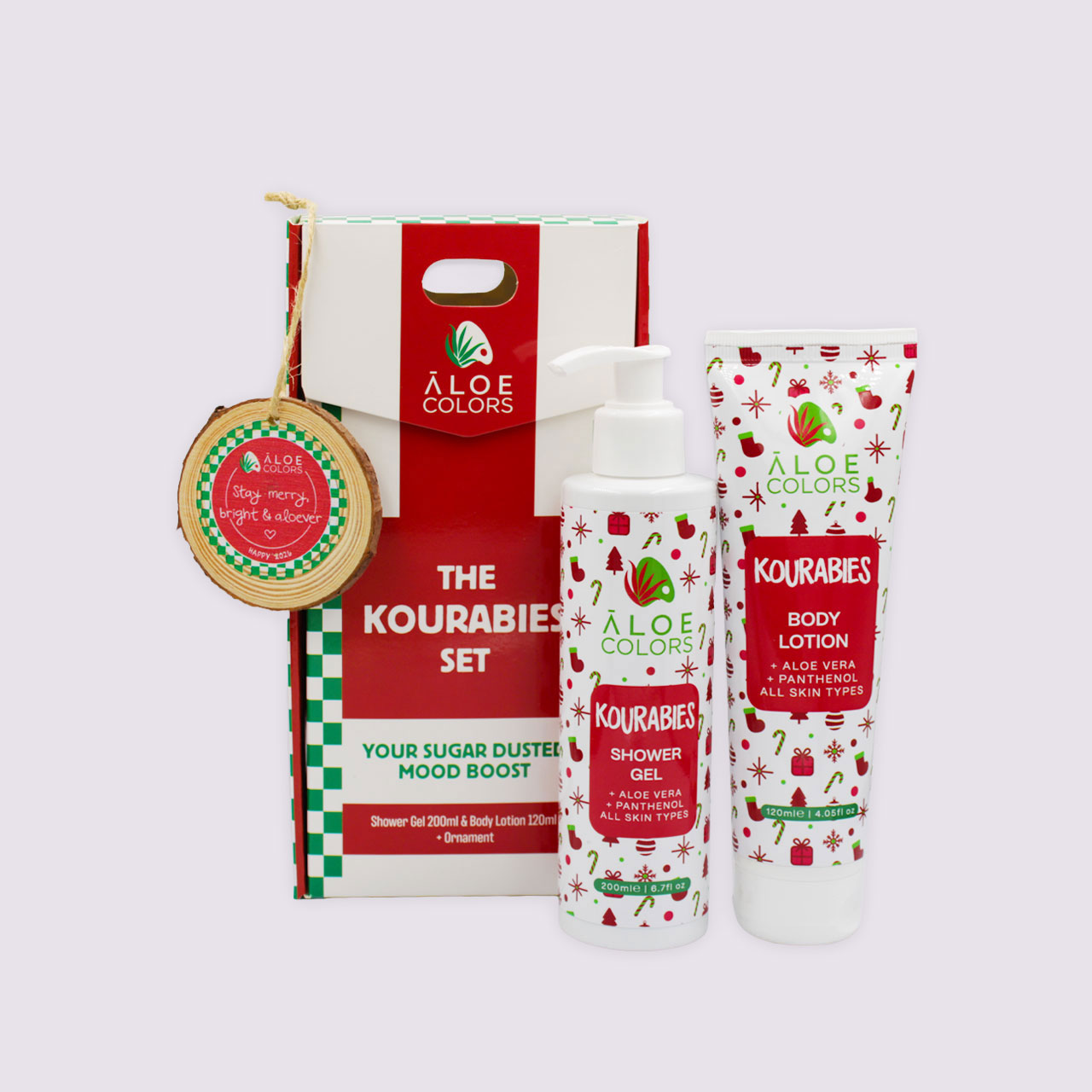 Aloe Colors The Kourabies Set – Αφρόλουτρο & Γαλάκτωμα Σώματος Κουραμπιέ με Στολίδι-Δώρο - Image 2