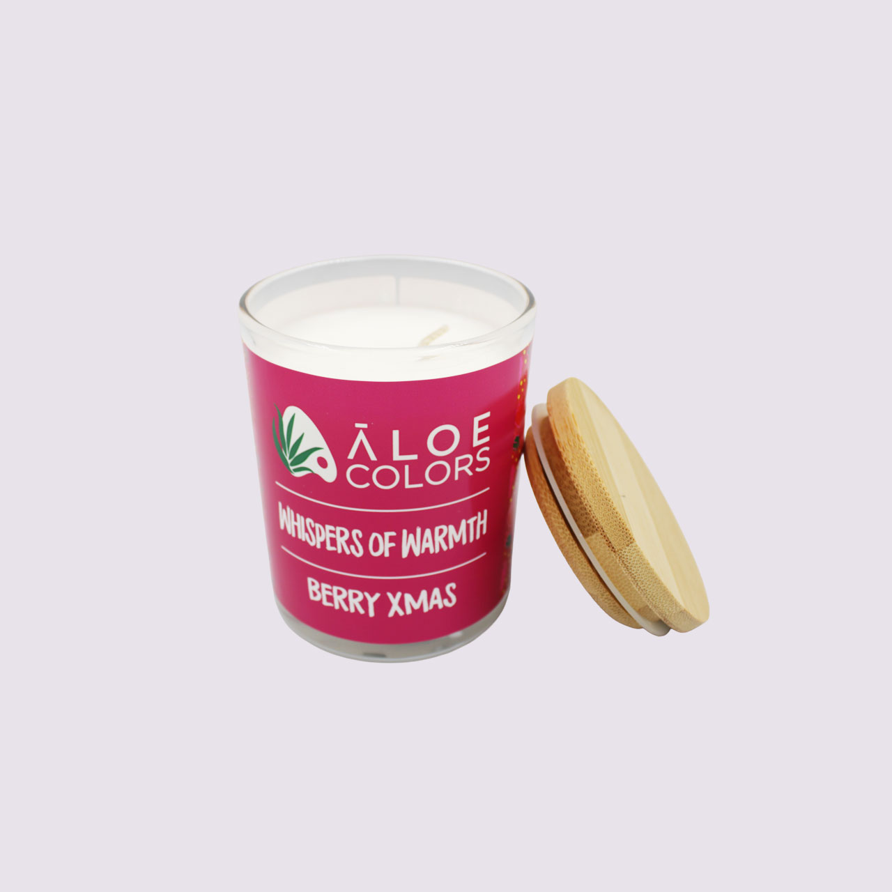 Aloe Colors Scented Soy Candle Berry Xmas 150g - Image 2