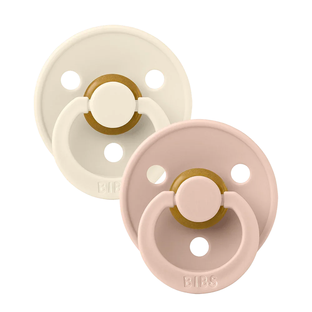 Bibs Πιπίλες Colour Pacifier Νο1 0+ Μηνών Ivory/Blush