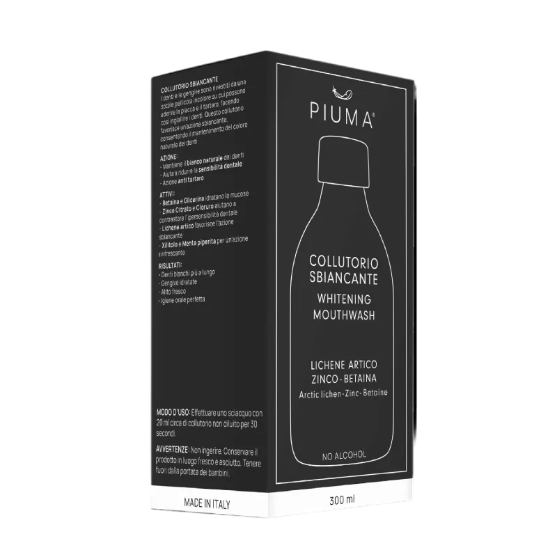 Piuma Whitening Mouthwash – Στοματικό Διάλυμα Λευκαντικό 300ml - Image 2