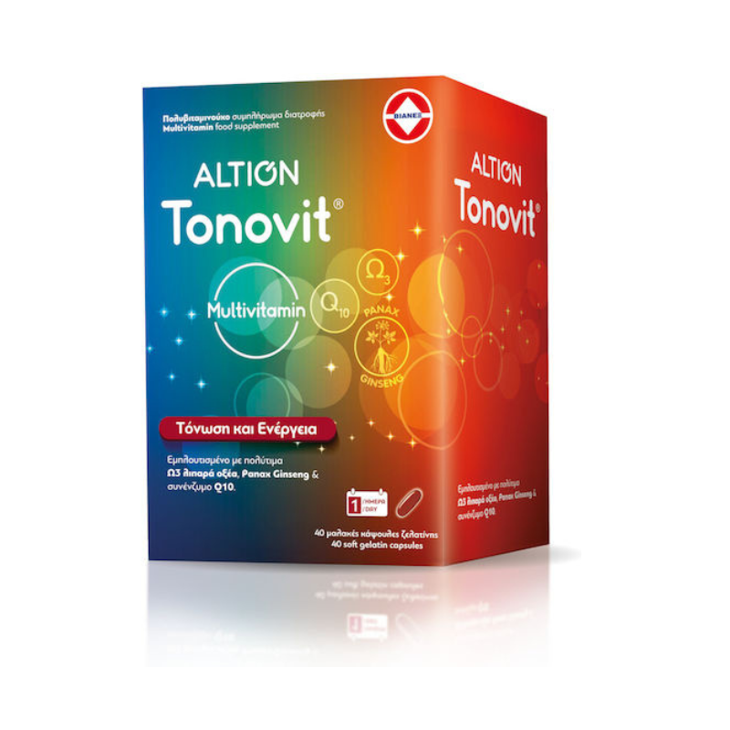 ALTION Tonovit® – Πολυβιταμίνες για Ενέργεια, Ευεξία και Στήριξη Ανοσοποιητικού