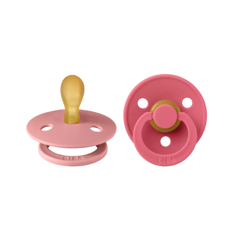 Bibs Πιπίλες Colour Symmetrical Latex 2pack Dusty Pink Coral No1
