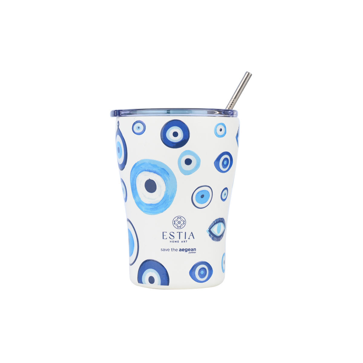 Estia Coffee Mug Save The Aegean 350ml Spirit Of Luck