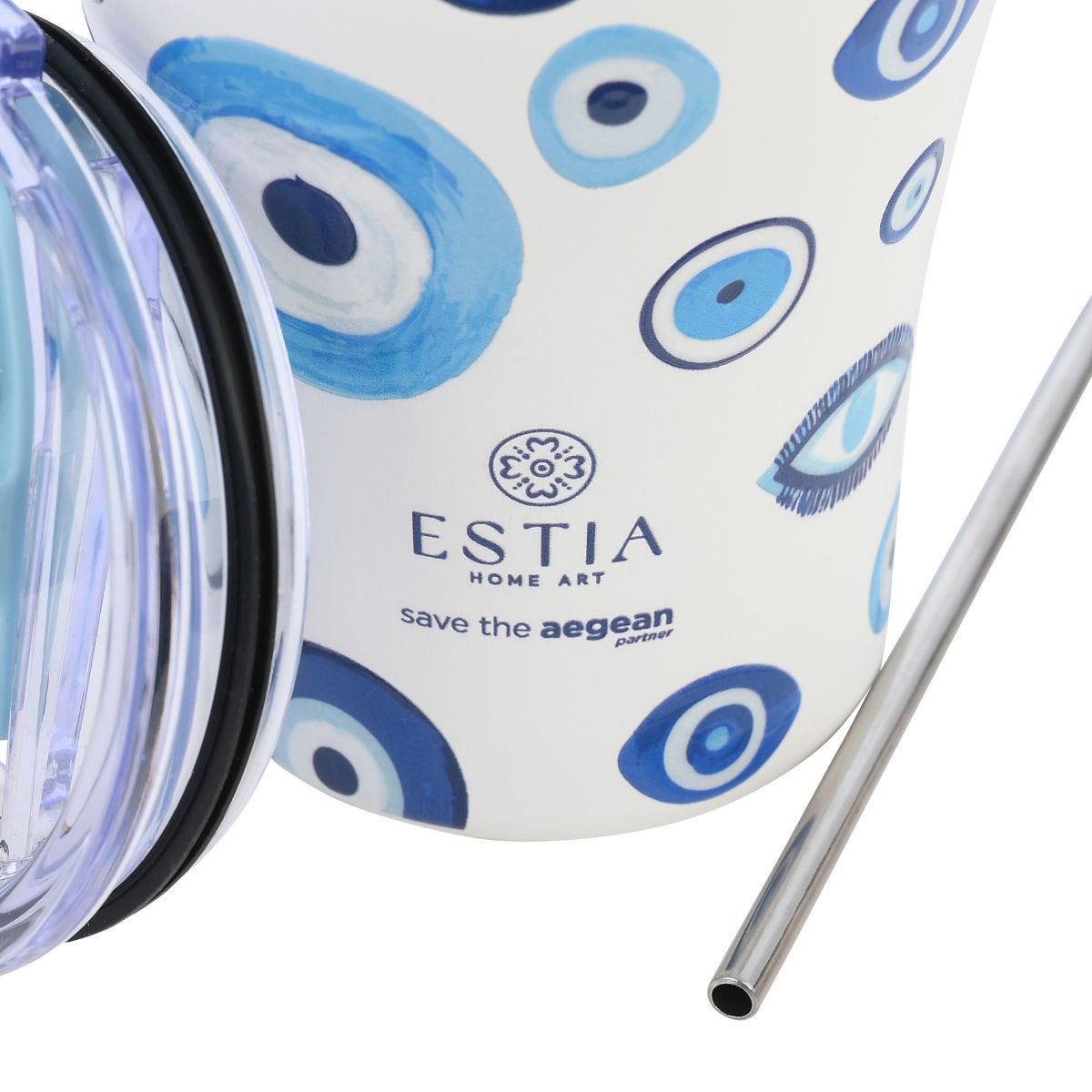 Estia Coffee Mug Save The Aegean 350ml Spirit Of Luck - Image 2