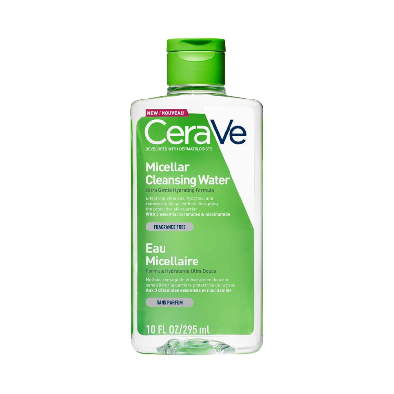 CeraVe Micellar CeraVe Cleansing Water – Απαλό Μικυλλιακό Νερό Καθαρισμού & Ντεμακιγιάζ με Ceramides & Νιασιναμίδη