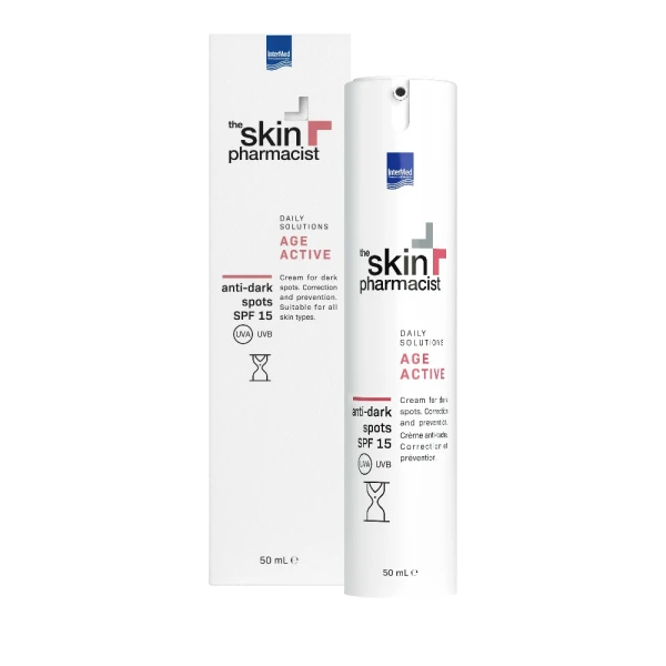 InterMed The Skin Pharmacist Age Active Anti-Dark Spots Κρέμα Προσώπου Για Δυσχρωμίες Και Πανάδες SPF 15 50ml