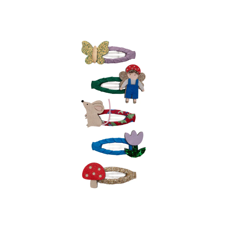 Mimi & Lula Σετ 5 Παιδικά Κοκαλάκια με Κλιπ – Woodland Fairy