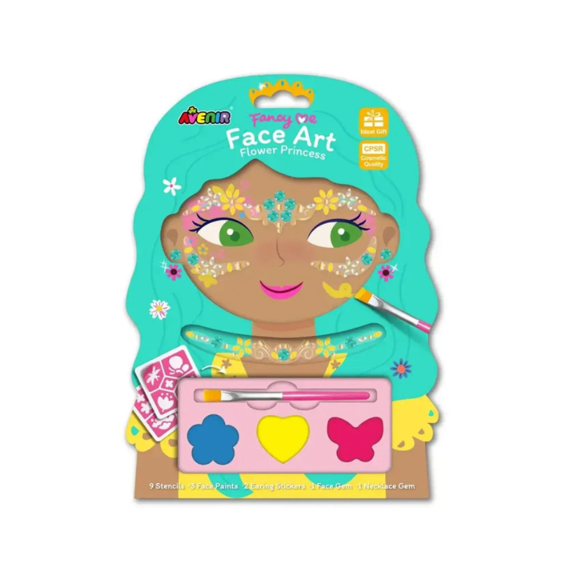 Avenir Face Art Kit για Παιδιά 3+ Αυτοκόλλητα Χρώματα & Κρυστάλλους