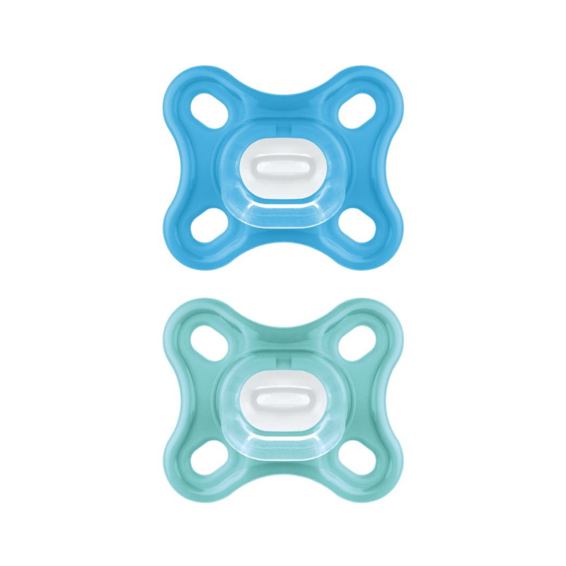 Mam Πιπίλα 100% Σιλικόνης με Ενιαίο Σχεδιασμό – 2 Τεμάχια με Κουτί Αποστείρωσης