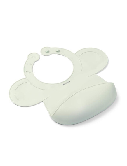 Babyono Σαλιάρα Σιλικόνης 100% Αδιάβροχη Baby (BPA Free) με Θήκη Τροφών 6+ μηνών Βεραμάν - Image 5