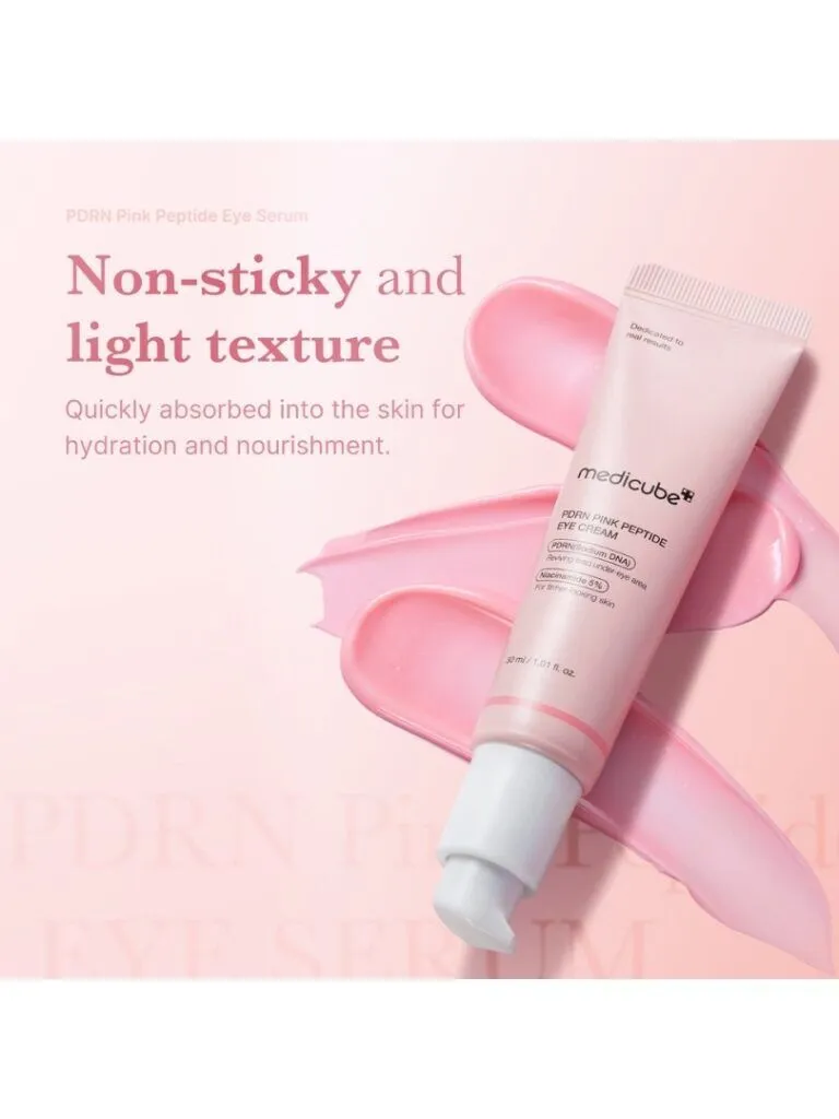 Medicube PDRN Pink Peptide Eye Cream Κρέμα Ματιών με Ρετινόλη & Πεπτίδια 30ml - Image 3