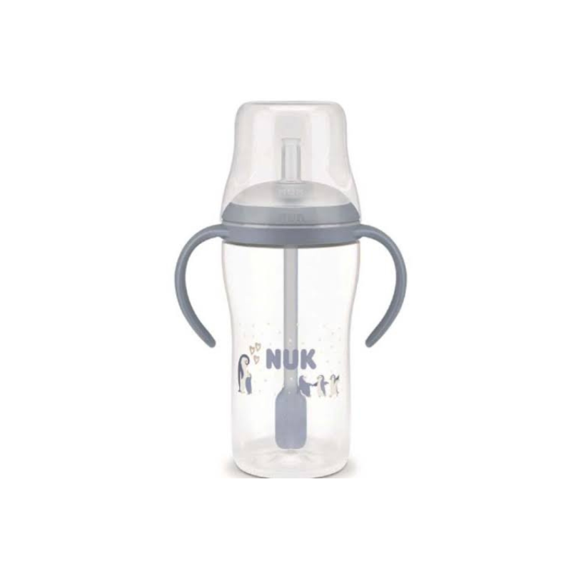 NUK Perfect Match Εκπαιδευτικό Ποτήρι με Καλαμάκι Σιλικόνης & Δείκτη Θερμοκρασίας 8m+160ml