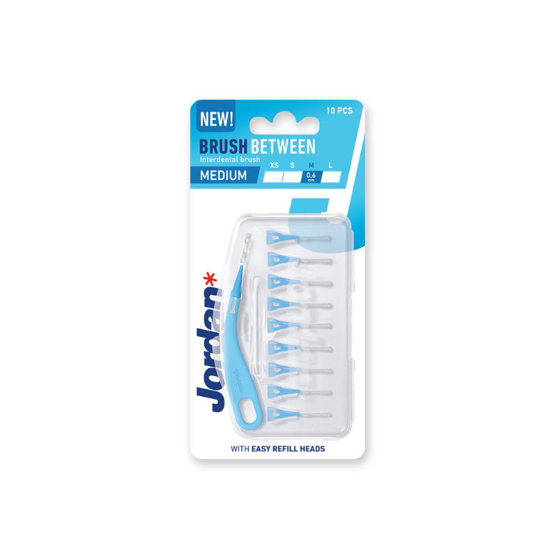 Jordan Brush Between Μεσοδόντια Βουρτσάκια με Επαναγεμιζόμενη Κεφαλή (Medium)