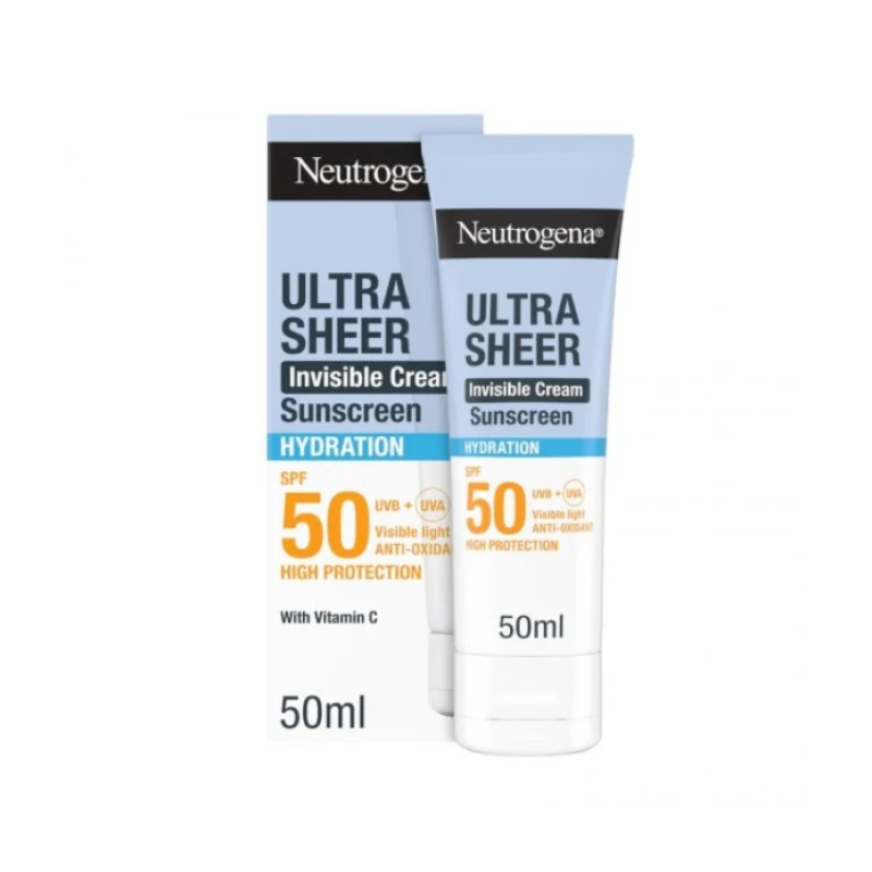 Neutrogena Ultra Sheer Invisible Cream Hydration SPF50 Αντηλιακή Κρέμα Προσώπου 50ml
