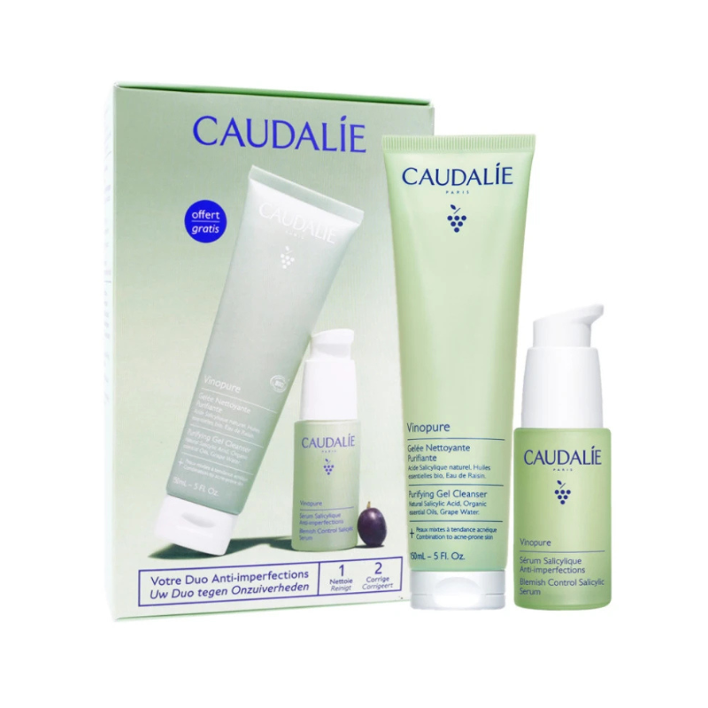Caudalie Vinopure Promo Set – Blemish Control Salicylic Serum 30ml & Δώρο Purifying Cleanser Gel 150ml