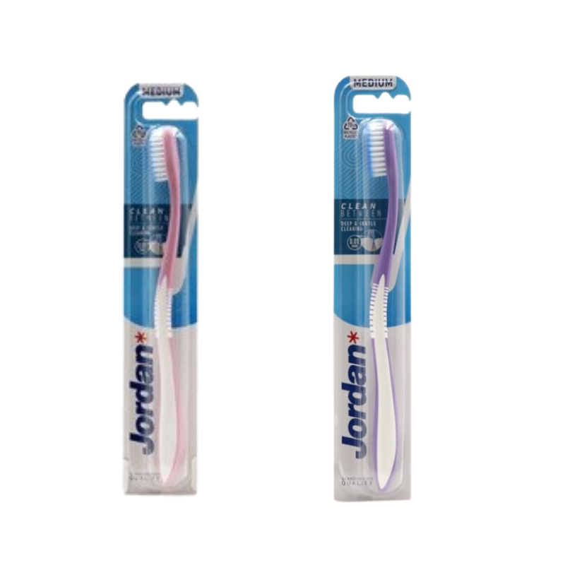 Jordan Clean Between Toothbrush (1τμχ) - Soft Οδοντόβουρτσα Βαθύ Καθαρισμού
