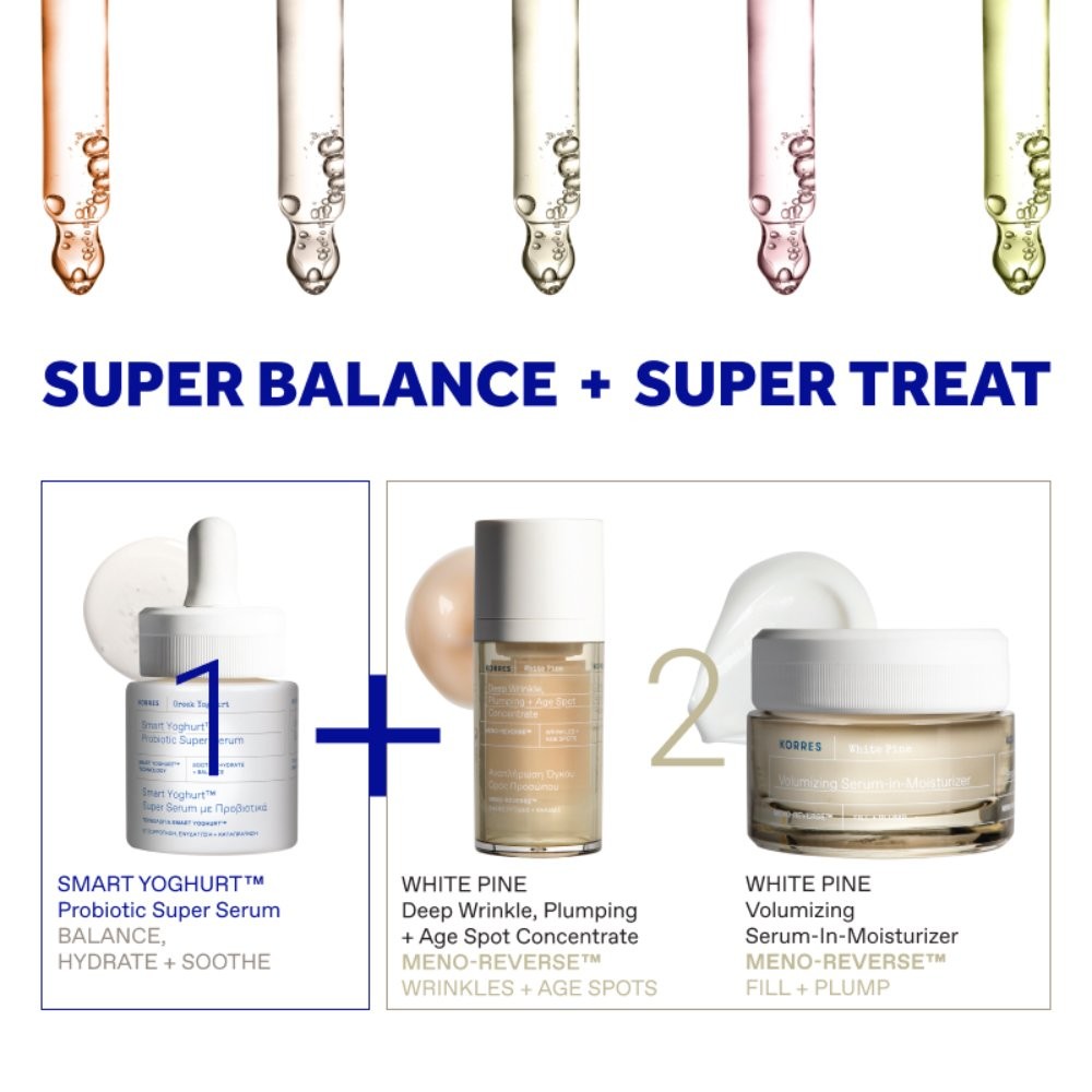 Korres Promo Set Greek Yoghurt & White Pine – Serum, Κρέμα Ημέρας & Δώρο Νεσεσέρ - Image 5