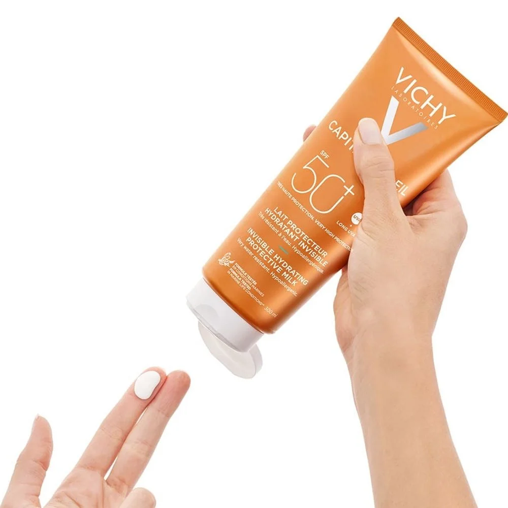Vichy Capital Soleil Hydrating Milk SPF50+ Αντηλιακό Γαλάκτωμα Σώματος με Υαλουρονικό Οξύ 300ml - Image 2