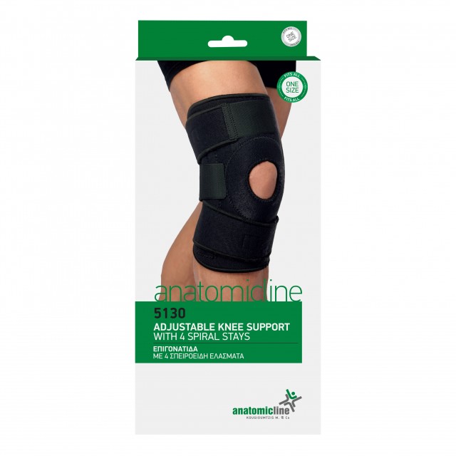 Anatomic Line Επιγονατίδα με Οπή σε Mαύρο Χρώμα 5130
