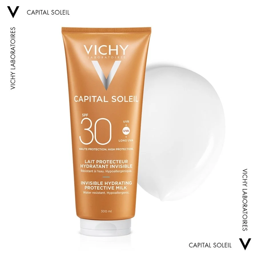 Vichy Capital Soleil Hydrating Milk SPF30 Αντηλιακό Γαλάκτωμα Σώματος με Υαλουρονικό Οξύ 300ml - Image 2