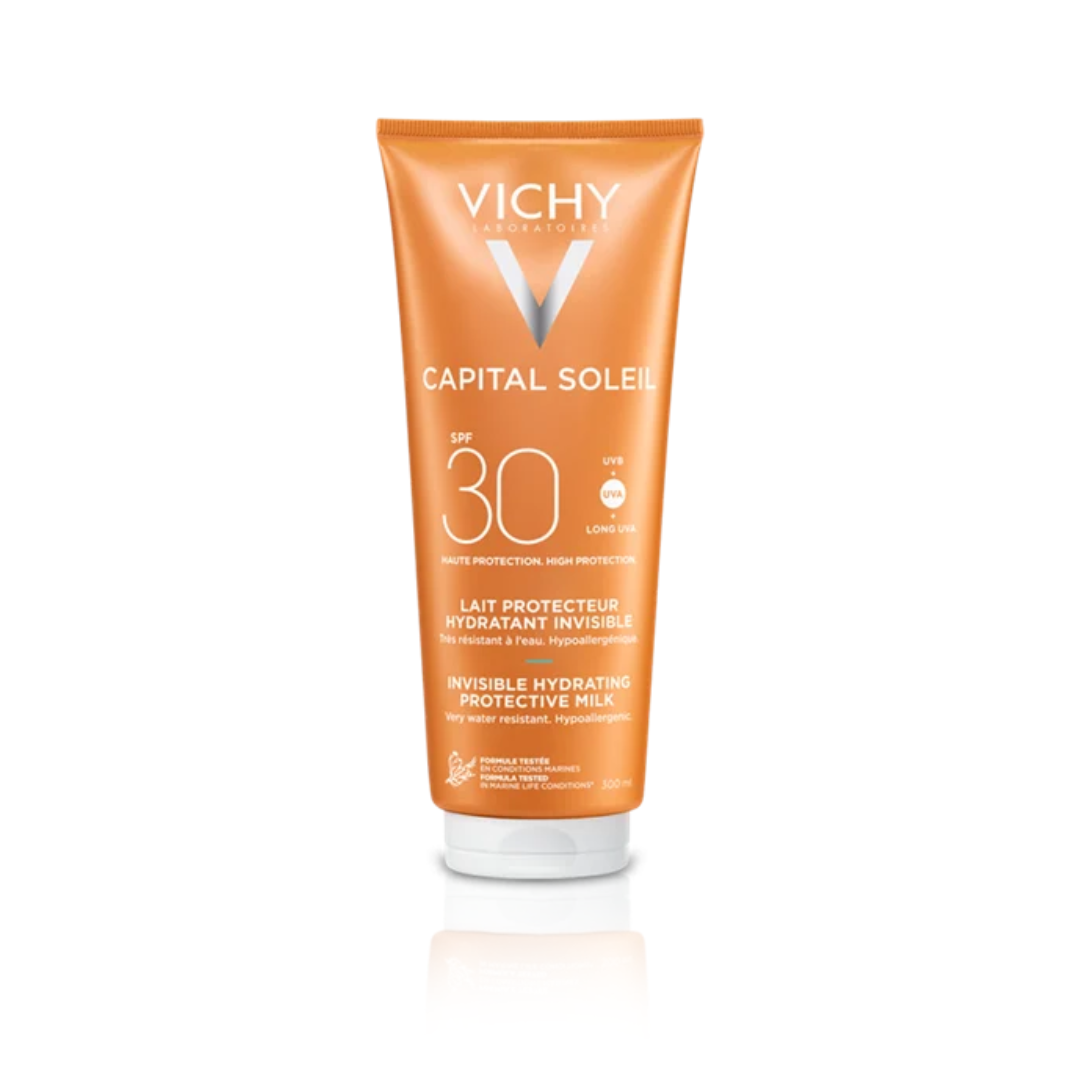 Vichy Capital Soleil Hydrating Milk SPF30 Αντηλιακό Γαλάκτωμα Σώματος με Υαλουρονικό Οξύ 300ml