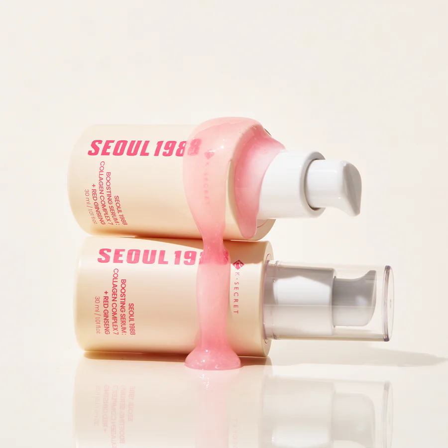 K-Secret Seoul 1988 Boosting Serum Collagen Complex 7 + Red Ginseng – Αντιγηραντικός Ορός Σύσφιξης & Ενυδάτωσης 30ml - Image 3