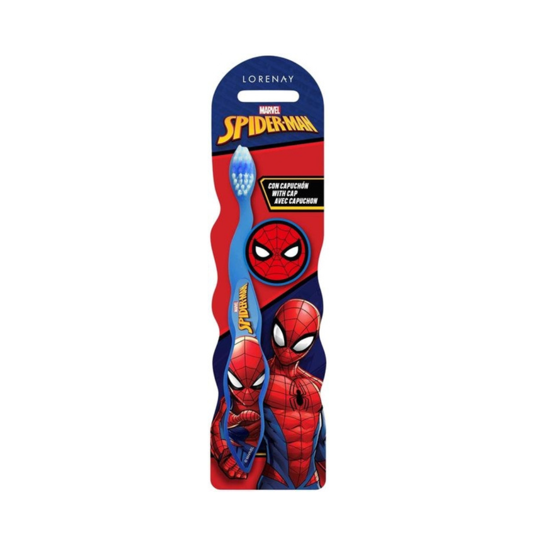 Lorenay Οδοντόβουρτσα Spiderman Παιδική με Καπάκι
