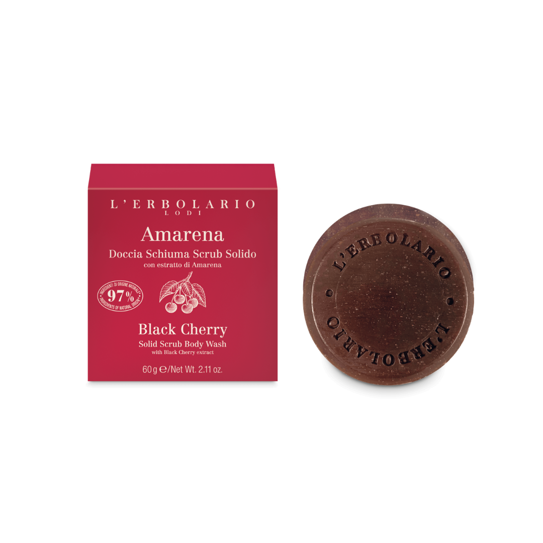 L'erbolario Solid Scrub Body Wash Amarena 60g
