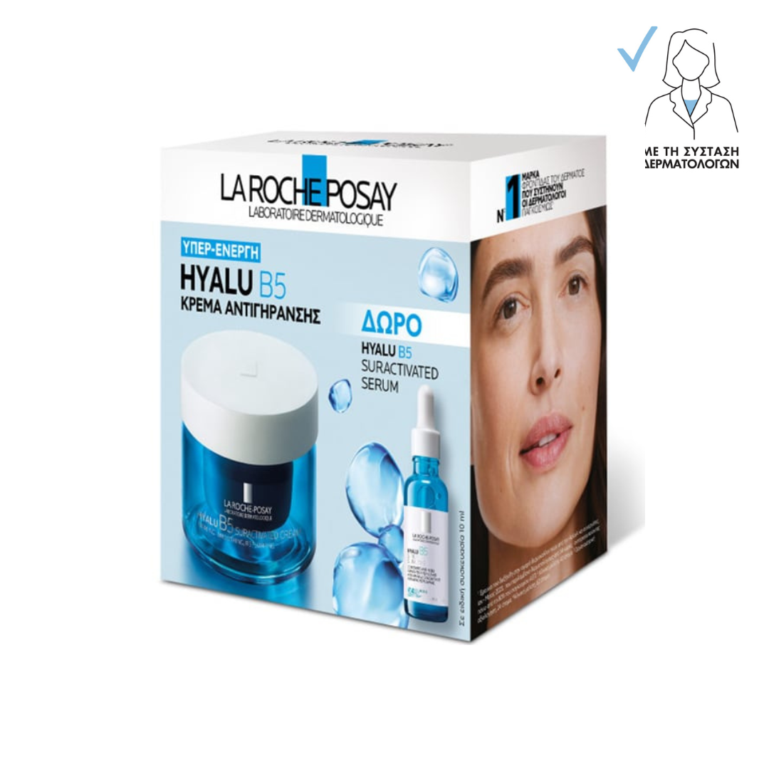 La Roche-Posay Hyalu B5 Suractivated Σετ Αντιρυτιδικής Κρέμας & Ορού για Σύσφιξη και Επανόρθωση