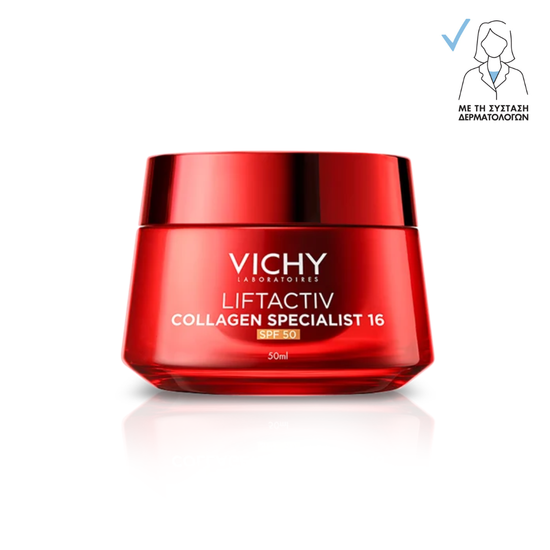 Vichy Liftactiv Collagen Specialist 16 SPF50 Αντιγηραντική Κρέμα Ημέρας για Κολλαγόνο & Σφριγηλότητα 50ml
