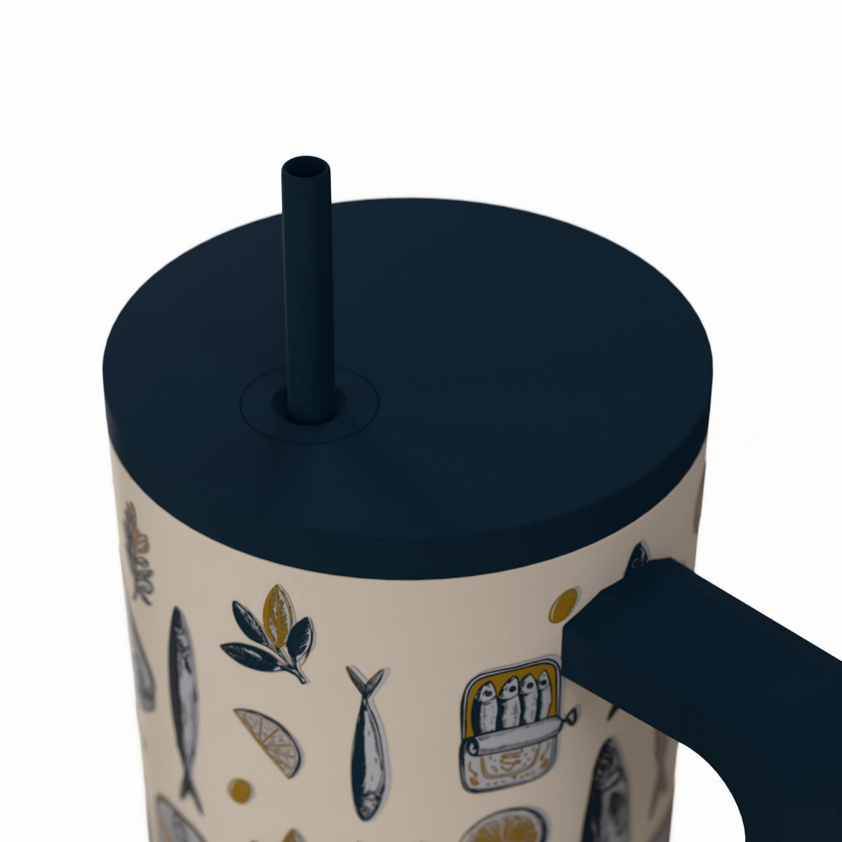Estia Θερμός Straw Tumbler XL Save The Aegean 900ml Salt Life - Image 3