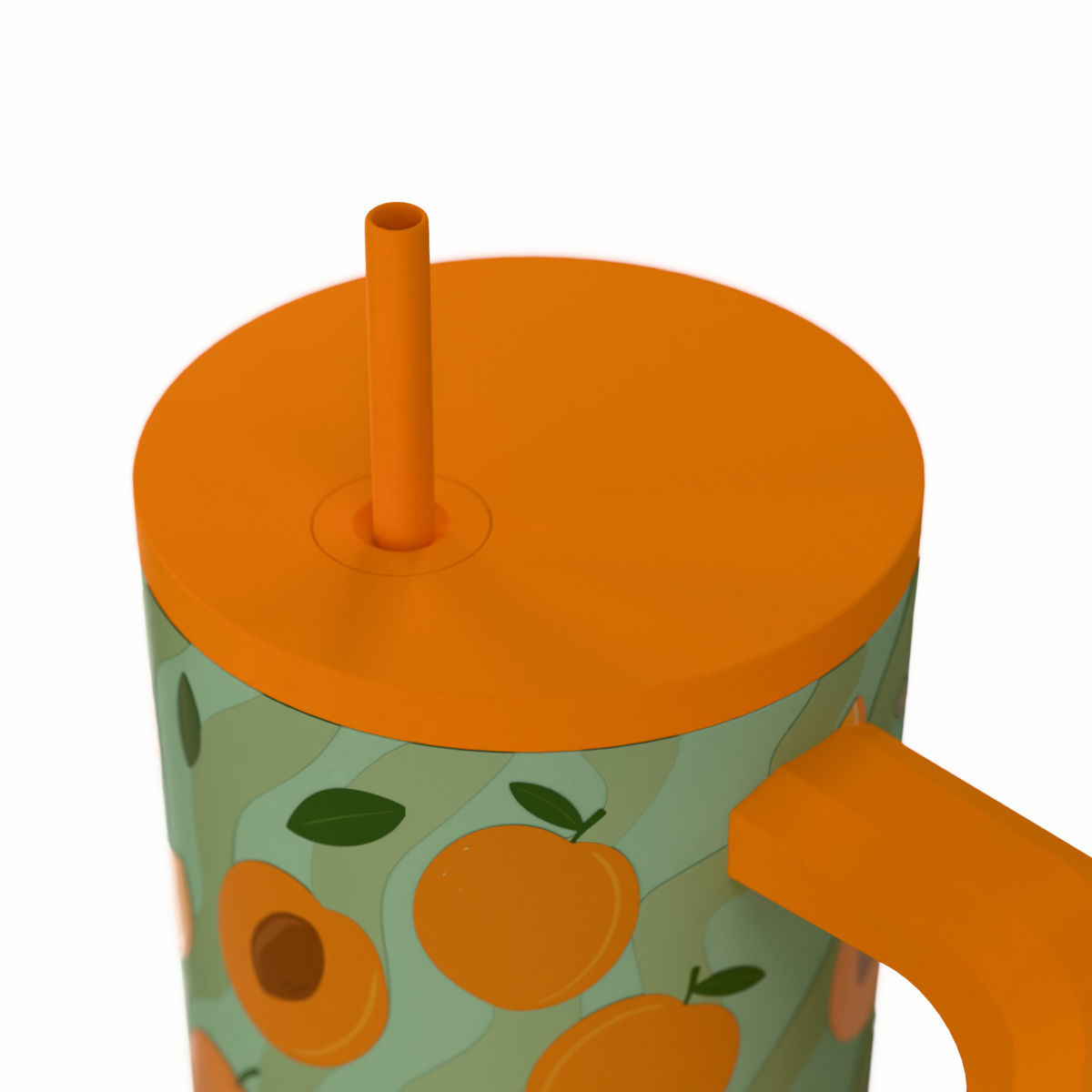 Estia Θερμός Straw Tumbler XL Save The Aegean 900ml Peach Garden - Image 3