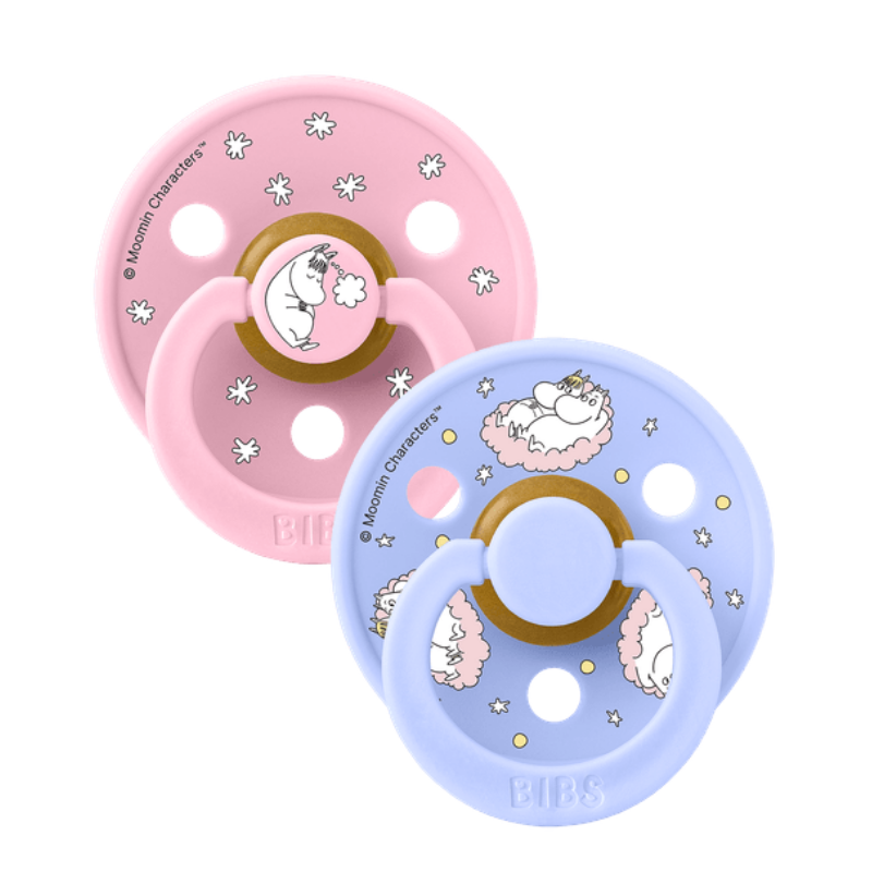 Bibs Moomin Σετ Πιπίλες 2τμχ - Colour 2τμχ SAILING NORDIC BABY PINK/HUSH MIX Sailing Nordic Baby Pink/Hush Sky Mix - No2