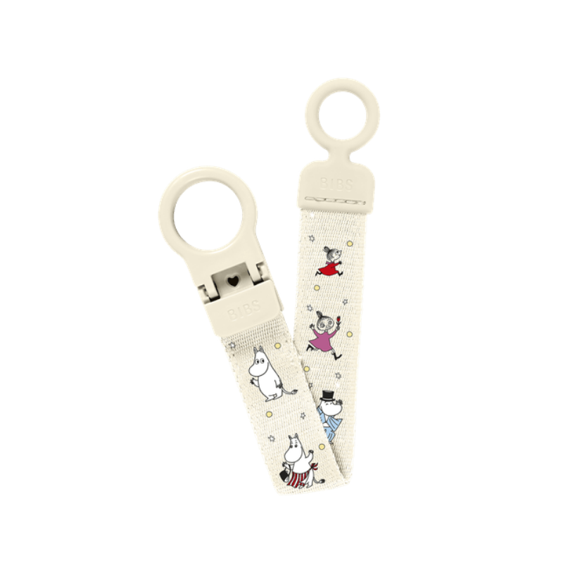 Bibs – Κλιπ Πιπίλας Moomins Pacifier Clip Loop Ivory