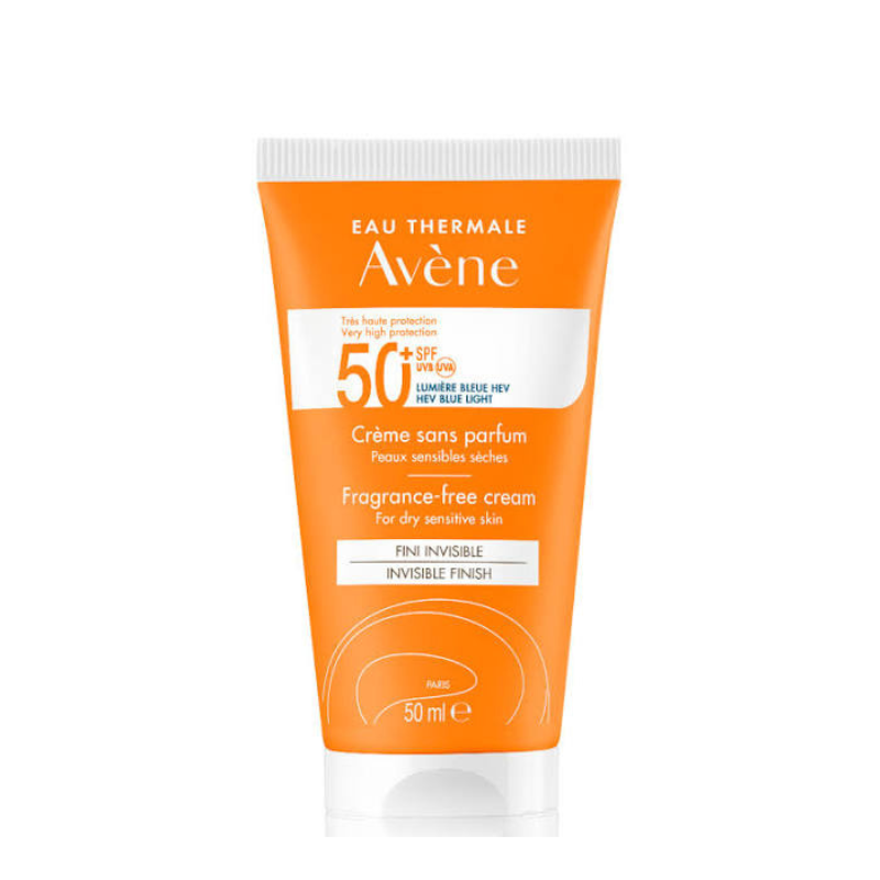 Avene Κρέμα Προσώπου TriAsorB™ SPF50+ Χωρίς Άρωμα για Ξηρό & Ευαίσθητο Δέρμα 50ml
