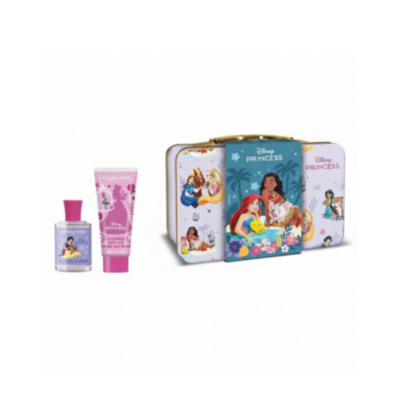 Naturaverde PRINCESS Παιδικό Gift Set με Eau de Toilette 30ml, Bubble Bath 100ml & Μεταλλικό Βαλιτσάκι