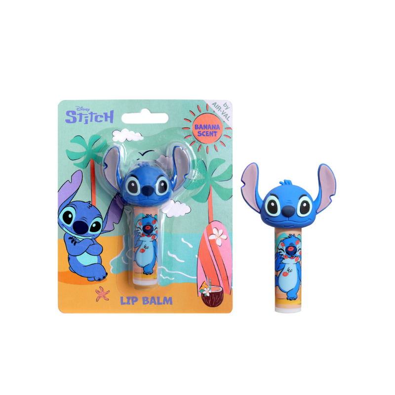 Air-Val International Stitch Lip Balm με Άρωμα Μπανάνα και 3D Καπάκι