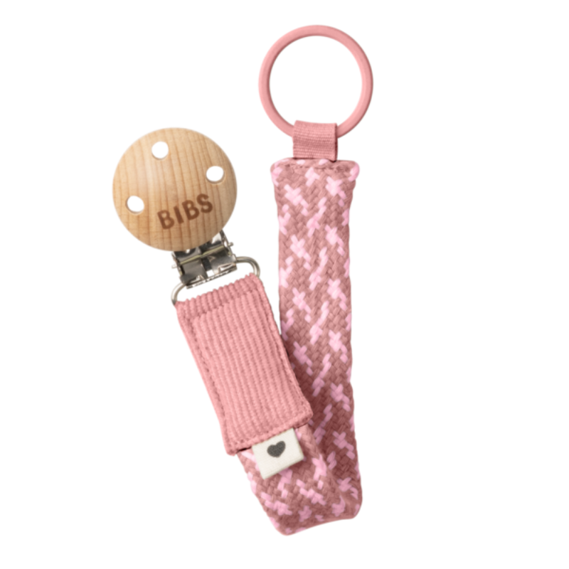 Bibs – Κλιπ Πιπίλας Dusty Pink/Baby Pink
