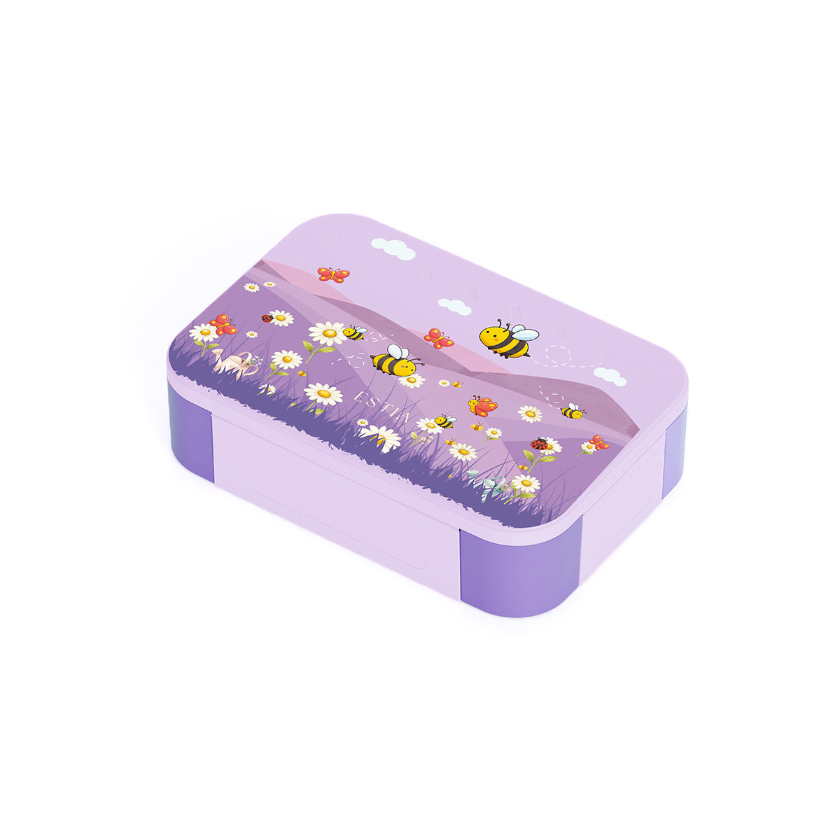 Estia Φαγητοδοχείο Save The Aegean 900ml Mε 2 Ανοξείδωτες Θήκες Garden Friends