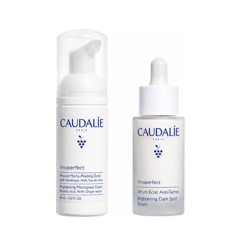 Caudalie Serum Vinoperfect + Brightening Micropeel Foam Set - Image 2