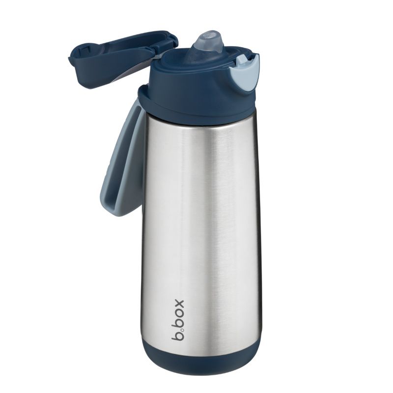 B.box Spout Θερμομονωτικό Παγούρι με Στόμιο Σιλικόνης 500ml Midnight - Image 2