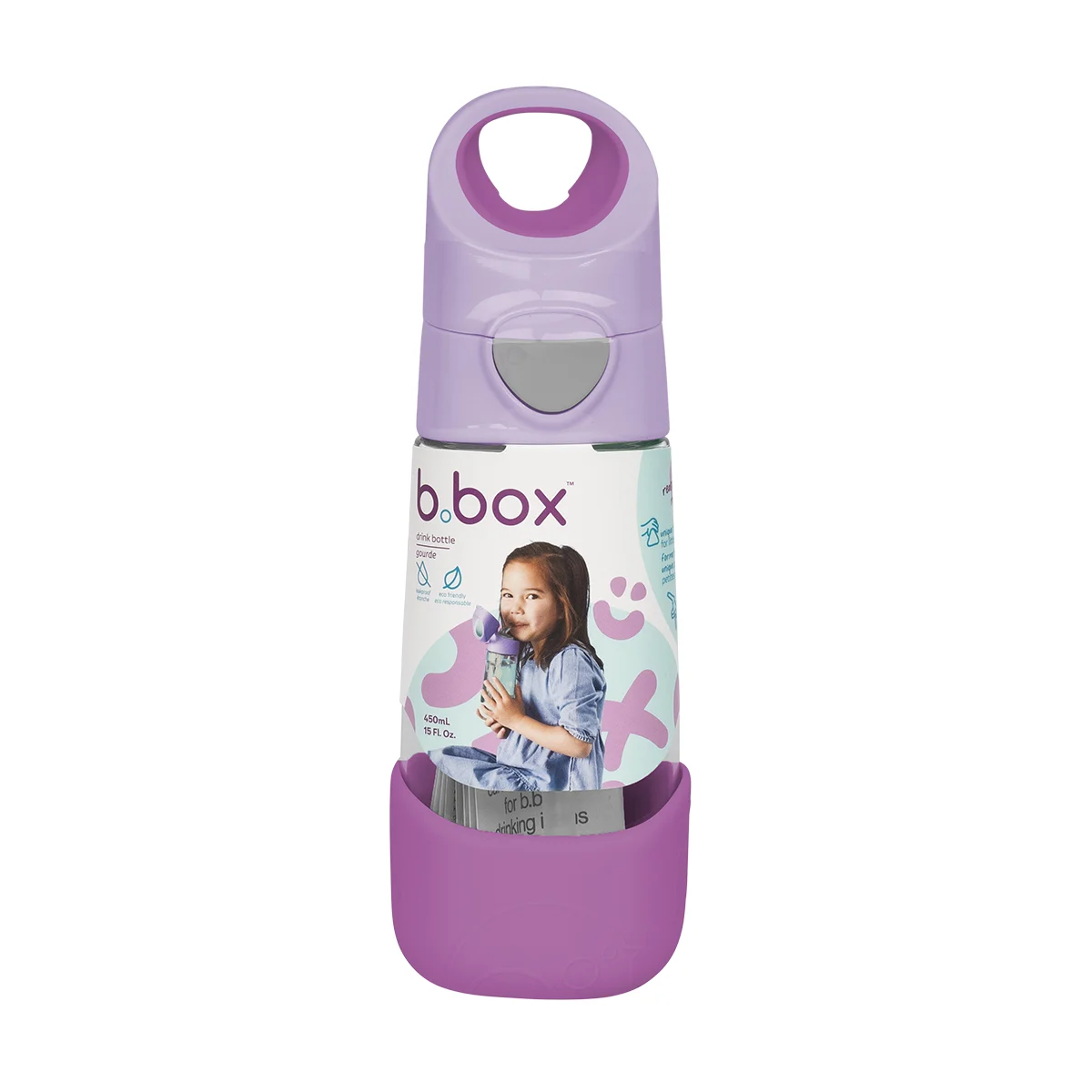 B.box Παγούρι Με Στόμιο 600ml Sugar Plum - Image 2
