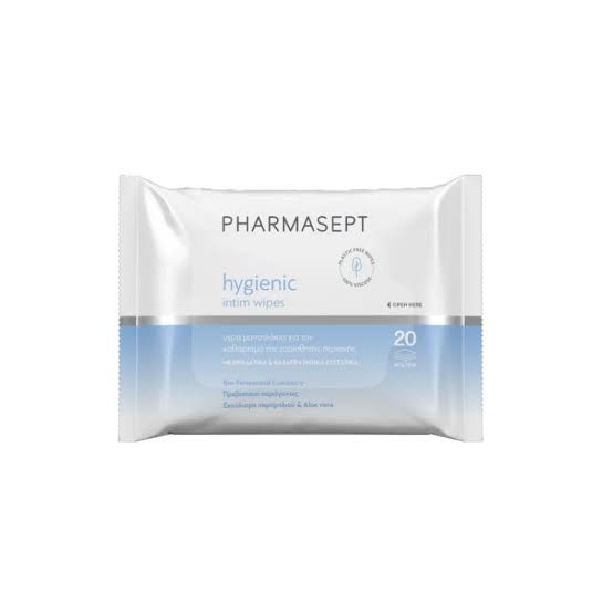 Pharmasept Hygienic Intim Wipes Βιοδιασπώμενα Υγρά Μαντηλάκια Ευαίσθητης Περιοχής με Cranberry & Aloe Vera