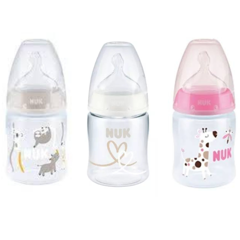 NUK First Choice+ Πλαστικό Μπιμπερό 150ml με Θηλή Σιλικόνης & Ένδειξη Θερμοκρασίας – 0-6M