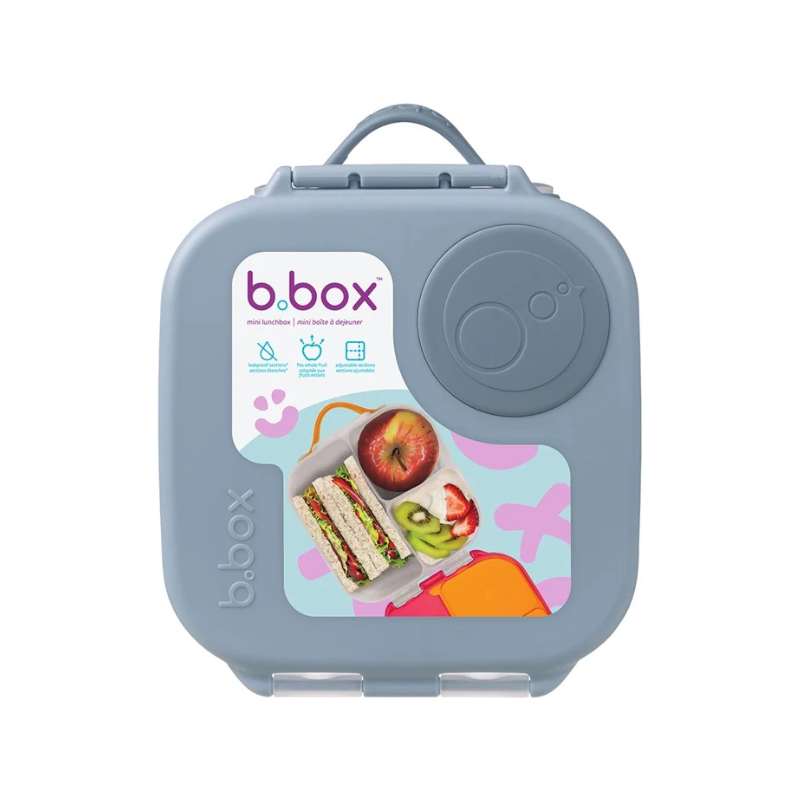 B.Box Lunchbox Mini Πλαστικό Παιδικό Δοχείο Φαγητού Γκρι